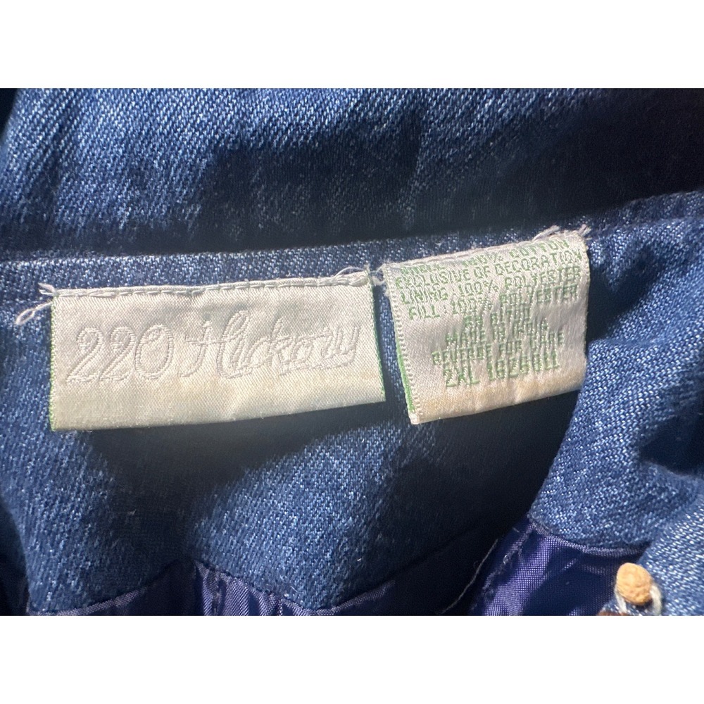vintage 220 Hickory Denim Jacket Southwest‎ Aztec western Embellished Size 2XL - Picture 3 of 3